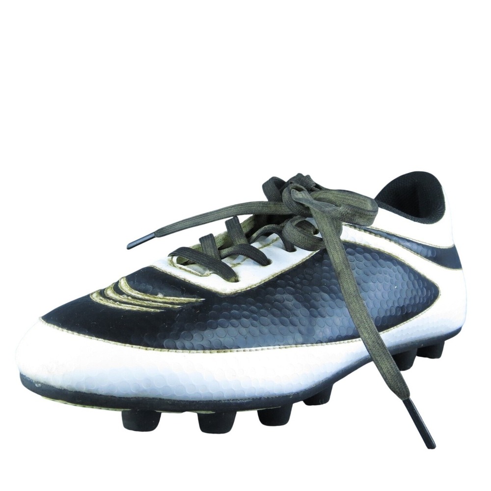 Vizari Boys Sneaker Shoes Sz Y 1.5 Medium Athletic Black Synthetic‎ Lace Up